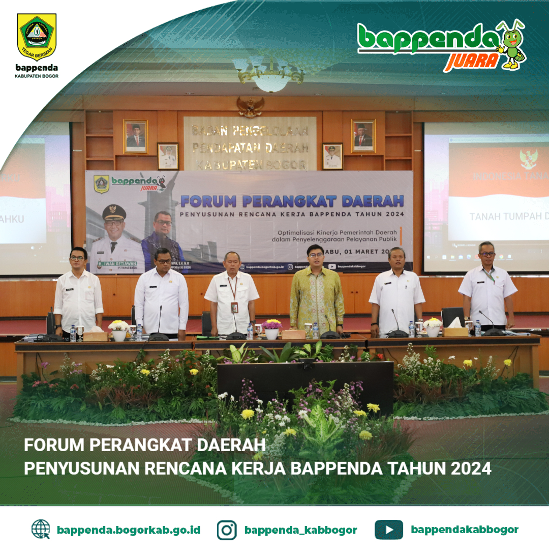 FORUM PERANGKAT DAERAH – Penyusunan Rencana Kerja Bappenda Tahun 2024 ...